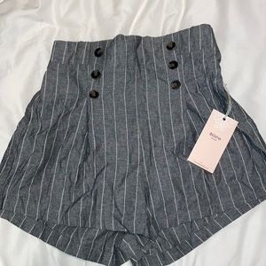 Pinstriped Shorts
